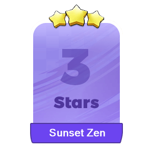 MMOJUGG Monopoly Go Sunset Zen 3 Stars-S13-4 Details View of Item Function and Use